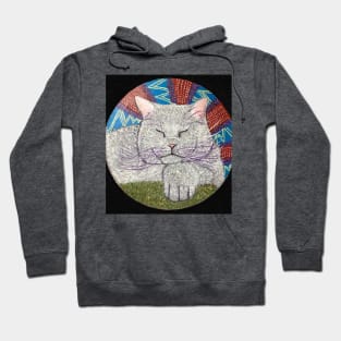 White cat Hoodie